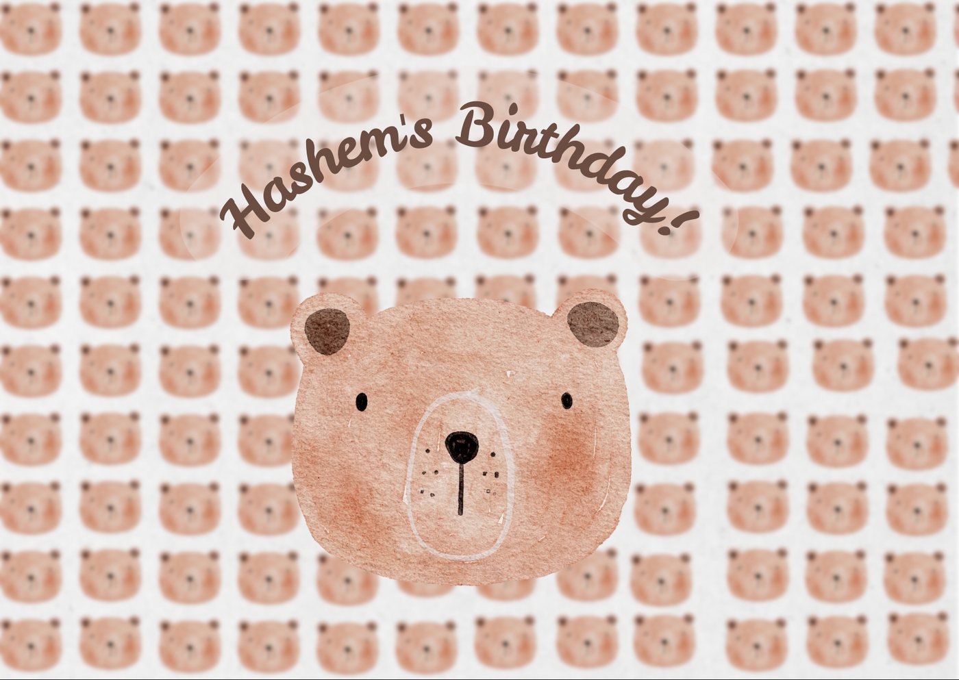 Hashem's birthday card